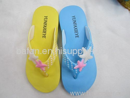 woman beache flip flops