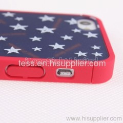 fashion desgin Case for iphone4s/5g with American Flag Cupcakes