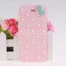 PU Leather Flip Hard Case for iPhone 4s/5g-the girl's favorite