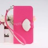 2013 fashion and nice Leather Jelly Flip Pouch Clutch Card Wallet for iphone4s/5g