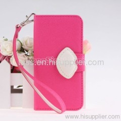 2013 fashion and nice Leather Jelly Flip Pouch Clutch Card Wallet for iphone4s/5g