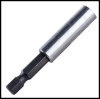 Magnetic bit holder quick shank, black finish