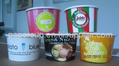 Food grade disposable paper yogurt cup