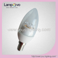 Ceramic SMD candle C37 LED E14 4.5W Bulb