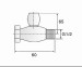 Brass Ceramic Sheet Angle Valve