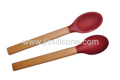 Plastic handled kitchen tools silicone spoon