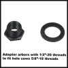 Arbors adaptor with 1/2-20UNF threads to fit hole saws 5/8-18UNF