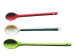 Silicone scoop with stainless steel handle