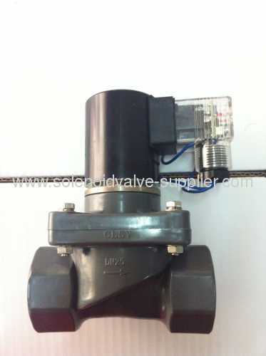 3/4 inch 24VDC 2 way miniature anticorrosive acid alkali liquid solenoid valve