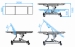 Electric Ultrasonography Examination Bed