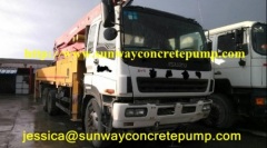 China 2007 Putzmeister pump 36 Meter Isuzu truck / used concrete pump truck