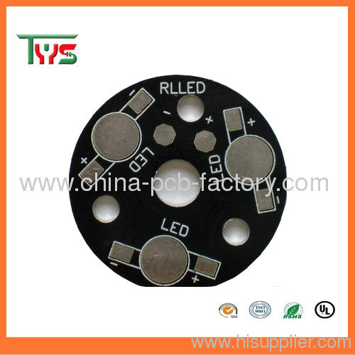 Single layer aluminum material PWB