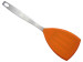 Triangle shaped and stainless steel handled silicone spatula