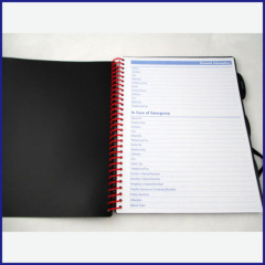 A5 PP cover spiral notebook/diary/planner
