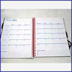 A5 PP cover spiral notebook/diary/planner