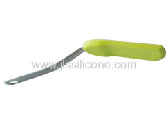Short silicone kitchen tool shovel and spatula with stainless steel handle
