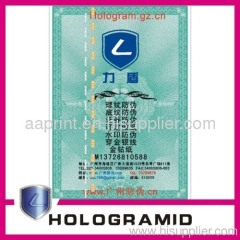 color changing anti-counterfeiting adhesive labels