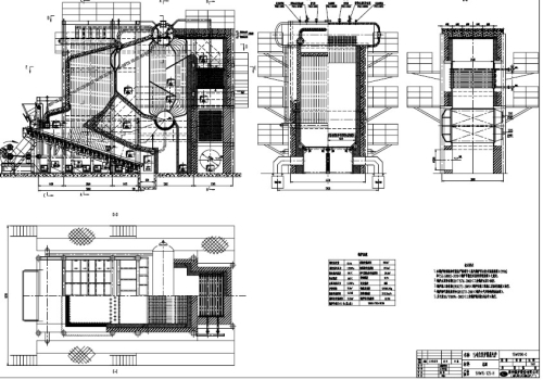 SHW series field assemble reciprocating grate steam boiler