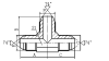 AJ JIC MALE 74° CONE TEE ELBOW JOINT T-COCK THREE DIRECT LINKS HYDROLEC ADAPTORS FITTINGS