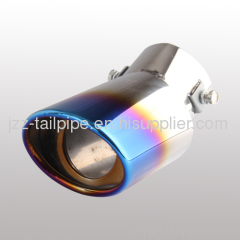 Stainless steel bluing exhaust fixible universal car tail pipe