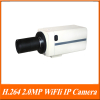 H.264 2.0MP 1/2.5'' Progressive Scan CMOS sensor WiFi IP Box Camera.