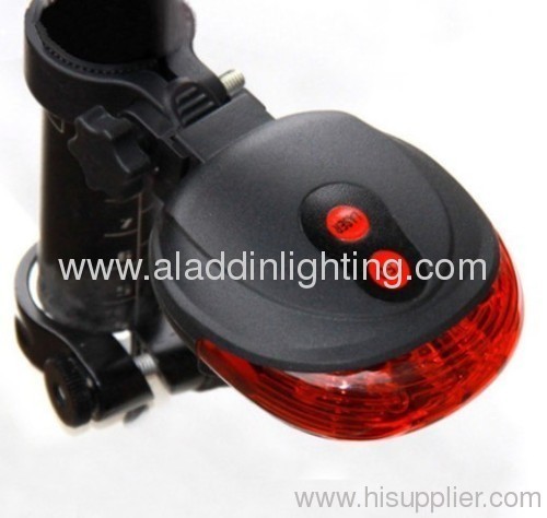 Bike 2 Laser Beam and 5 LED Rear Tail Light