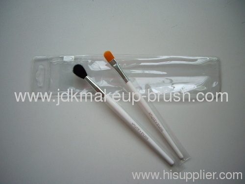 Nice Eye shadow Brush Set with White wooden handle