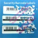 Self Destructible Barcode Stickers