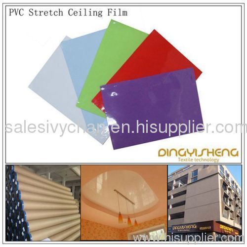 Lacquer stretch ceiling film
