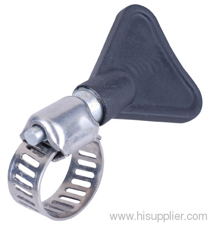 Hose clamps with thumb screws