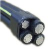 AWG standard ABC power overhead cable quadruplex cable 3*6AWG+1*6AWG