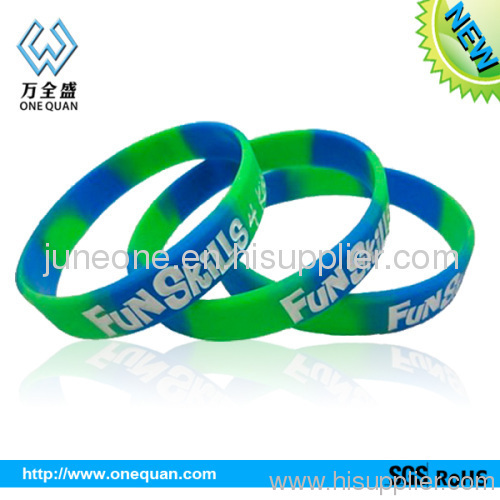 Silicone Band Debossed imprint bracelet