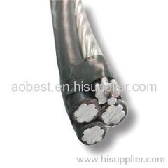 ABC power cable al conductor xlpe insulation abc quadruplex overhead cable 3*4/0AWG+1*4/0AWG