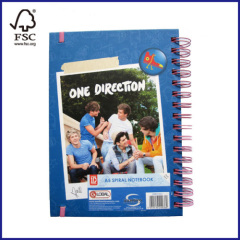 5x7 metal spiral notebook