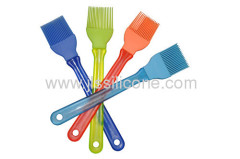 silicone kitchen tools BBQ brush with plastic handle