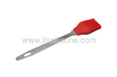 Food contact silicone BBQ brush with stainless steel handle