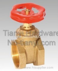 Brass Red Color Handle Gate Valve