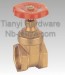 Brass Red Color Handle Gate Valve for Water