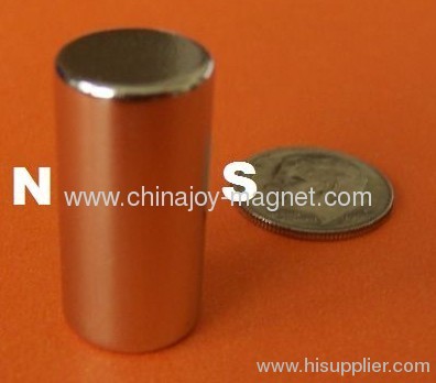 Strong Magnets Neodymium N50 1/2 in x 1 in Diametrically Magnetized