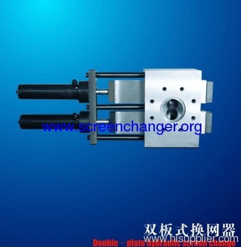 double plates continuous hydraulic screen changer