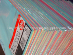 various sizes of color paper