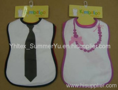 baby bibs with tie and peal design