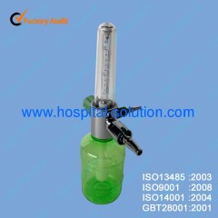 Wall Type Medical Oxygen Flowmeter with Humidifier for British Standard Medical Gas Outlet