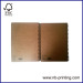 A5 brown paper softcover spiral notebook 2 subject college ruled