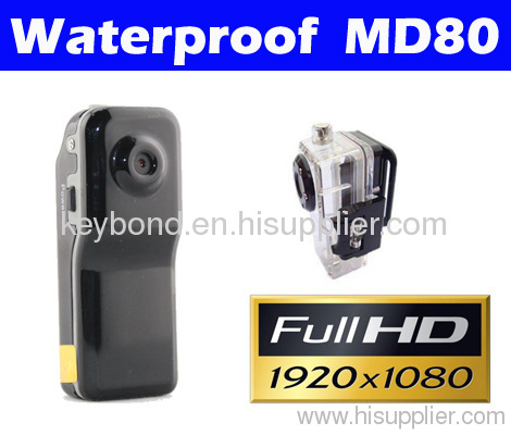 Full HD 1080P MD80i Waterproof Mini DV camcorder
