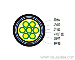 Steel tape screen xlpe insulation control cable