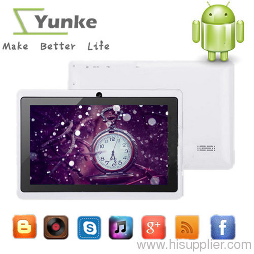 a13 q88 tablet pc capacitive NEW 7 inch android 4.0 Camera WIFI allwinner a13 tablet pc