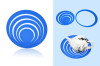 Round heat insulation silicone cup mat in various colors