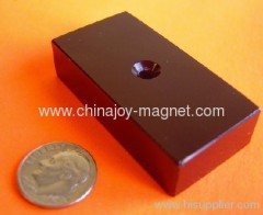 Expoxy + Ni Countersunk Holes Permanent Neodymium Magnets