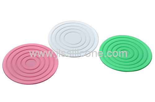 Mini round heat insulation silicone cup mat